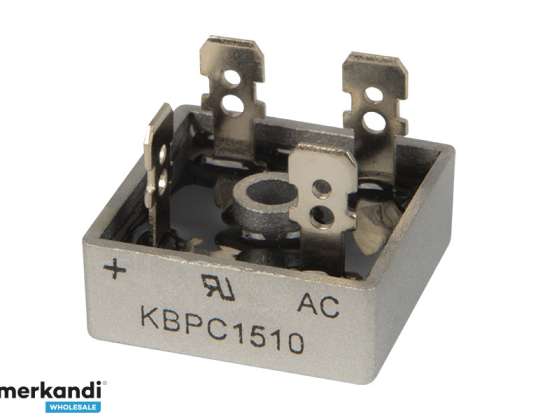 Bridge rectifier, 15A/1000V KBPC1510