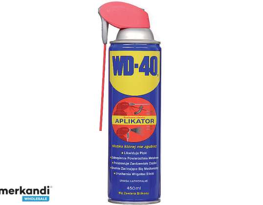 WD 40 450ml multifunction spray application.