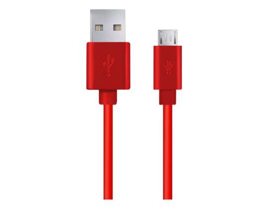 ESPERANZA USB CABLE MICRO A B 1M RED