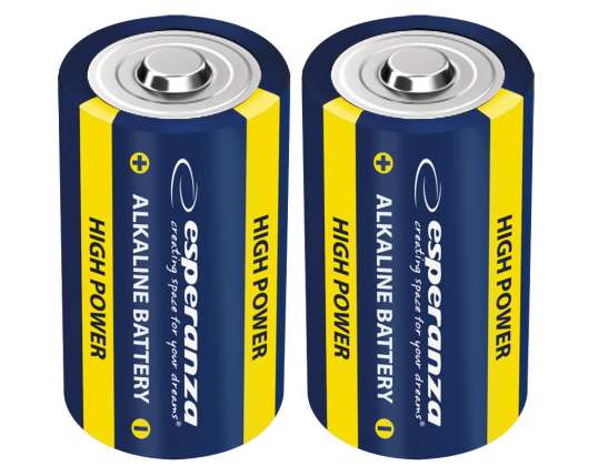 ESPERANZA ALKALINE BATTERIEN LR20 D 2STK