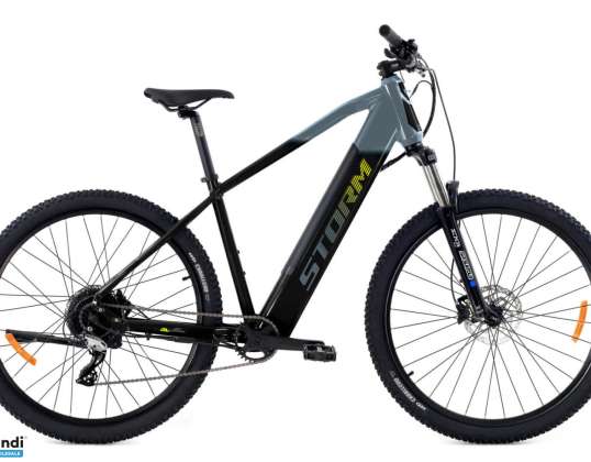Ανδρικό ποδήλατο βουνού STORM Taurus 1.0 μοτέρ 250W Ηλεκτρικό πλαίσιο Τροχός 19&quot; 29&quot; Γραφίτης-μαύρο