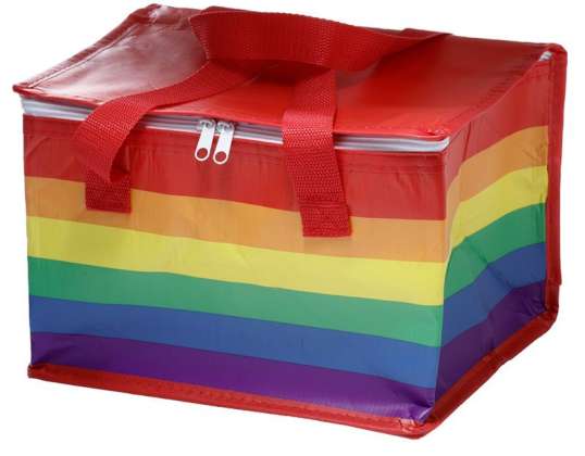 Rainbow Flag Recycled Plastic Bottles RPET Cooler Bag Picnic Bag