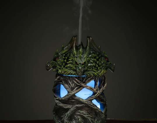 Dark Legends Feuer Erde Drache Gedrehter Baum USB Aroma Diffuser Luftbefeuchter