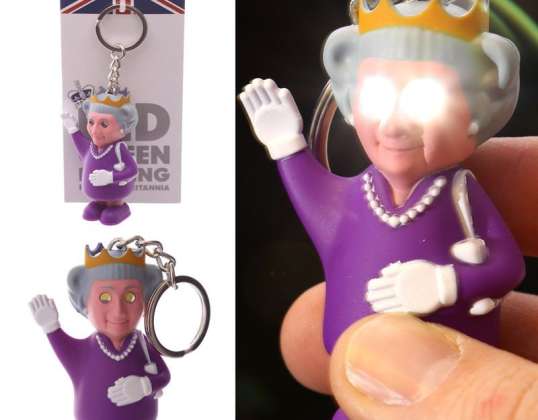 LED dioda Queen Queen se zvukovou klíčenkou na kus