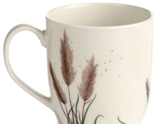 Pampas tráva pohár z porcelánu