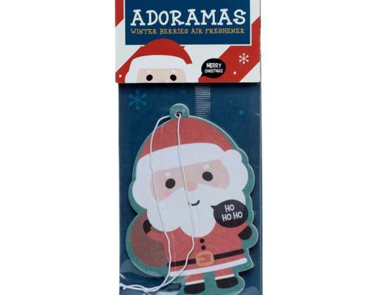 Adoramal's Christmas Santa Claus Car Air Freshener Winter Berry Per Piece