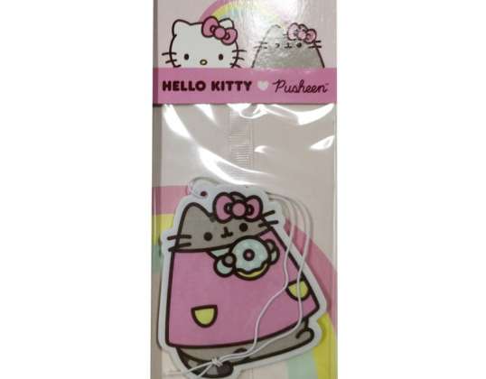 Hello Kitty &; Pusheen The Foodie Cat Car õhuvärskendaja maasikad tükis