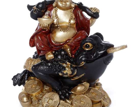 Buda sobre el sapo de la riqueza