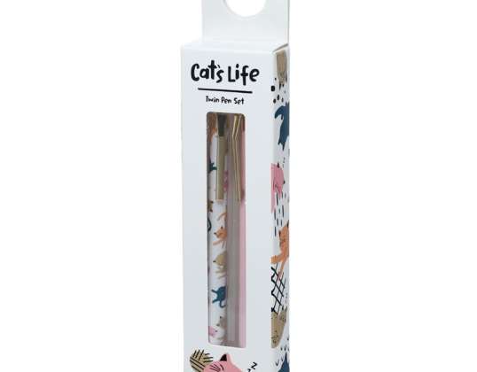 Cat&apos;s Life Set de 2 stylos