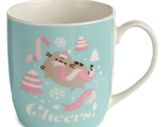 Christmas Pusheen the Cat Porcelain Mug
