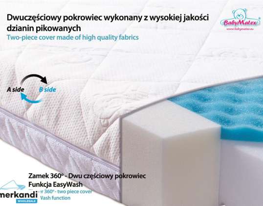 Orthopedic mattress CARPATHIA 140x70x10