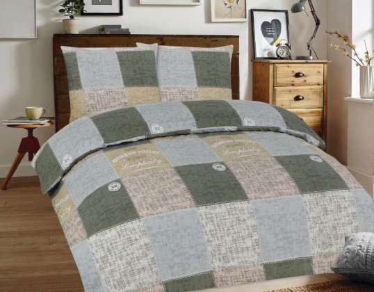 Flanell sängkläder 160x200 1 70x80 2