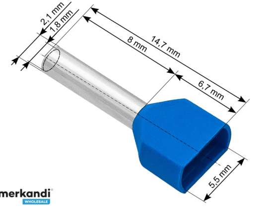 Manșon conector izolat 2x0 75/8