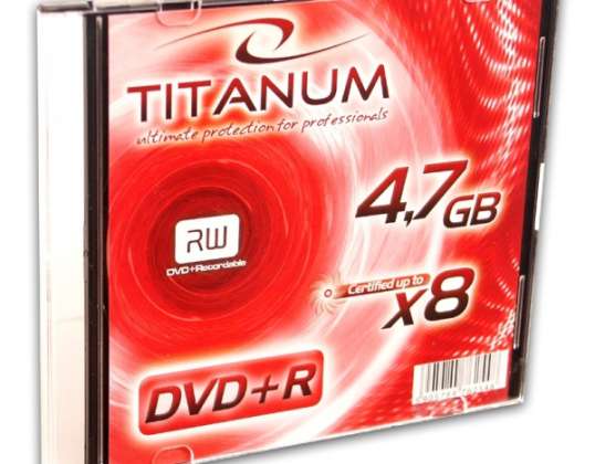 DVD R TITANUM 4 7GB X8 SLIM CASE 1 PCS.