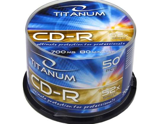 CD R TITANUM CAKE BOX 50 PZ