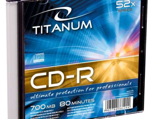 CD R TITANUM SLIM CASE 1 PCS