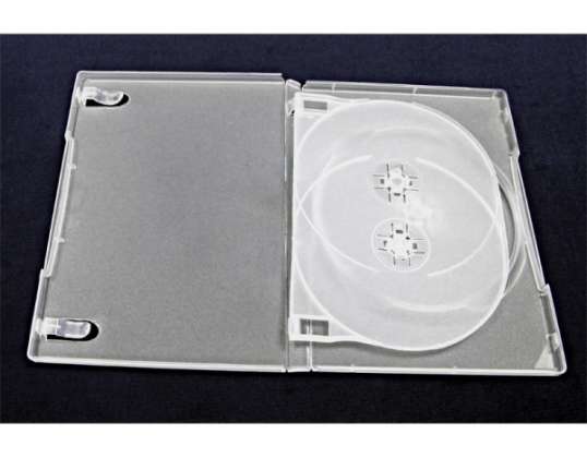 BOX FOR 3 DVD CLEAR MATT.   14 MM WITH TRAY