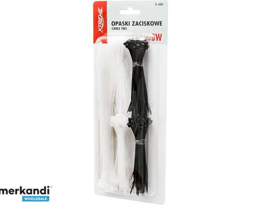 Cable ties set black/white