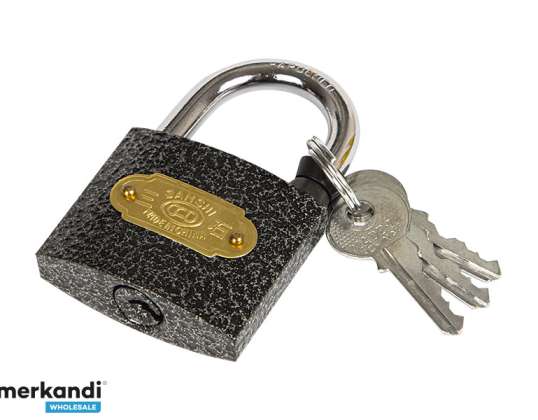 Cast iron padlock 48mm 3 keys