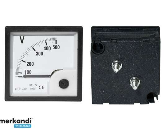 Analog meter voltmeter kw. 500V