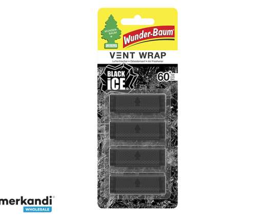WUNDER BAUM Vent Wrap Black Ice 4tk