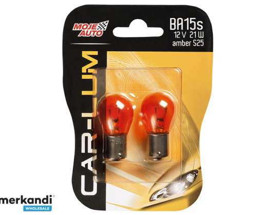 Light bulb BAUI5S 12V/21W Amber 2Pak