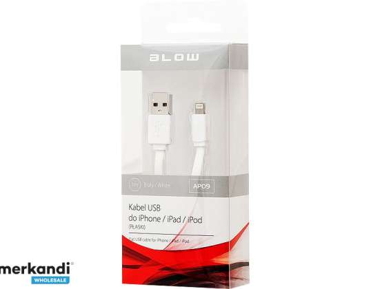 USB A-kontakt iPhone 5/6/7 1m hvit