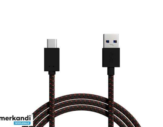 USB 3.0 A USB C connection 1m braid
