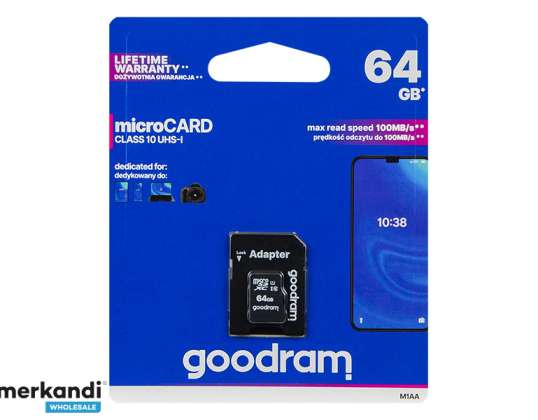 microSDXC kartica 64GB SD adapter CL10