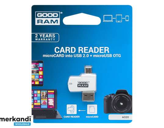 Micro SD kortelių skaitytuvas microUSB GOODRAM