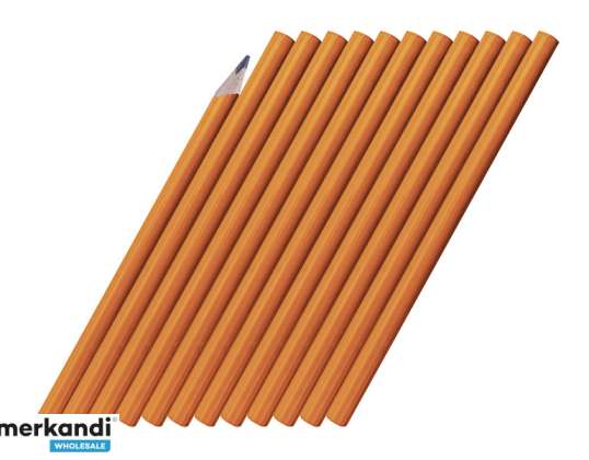 Construction pencil 18cm 12pcs
