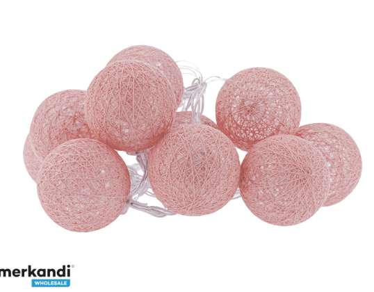 Lamps cotton ball 10pcs powder pink