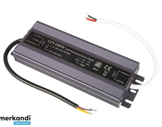 LED sistemleri için güç kaynağı 12V / 8 33A 100W