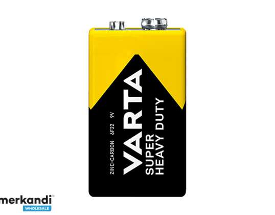Zinc Carbon Battery 9V 6F22 Varta