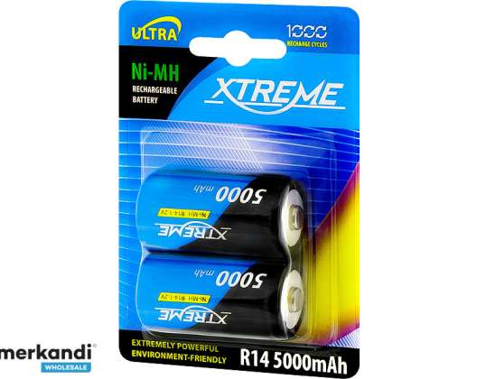 Nabíjateľná batéria R14 Ni MH 5000mAh XTREME