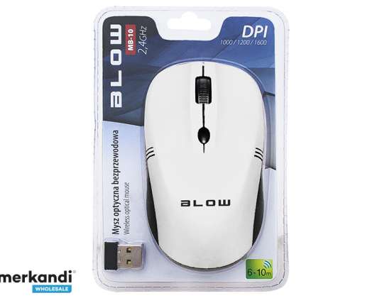 Mouse optic wireless. BLOW MB 10 alb