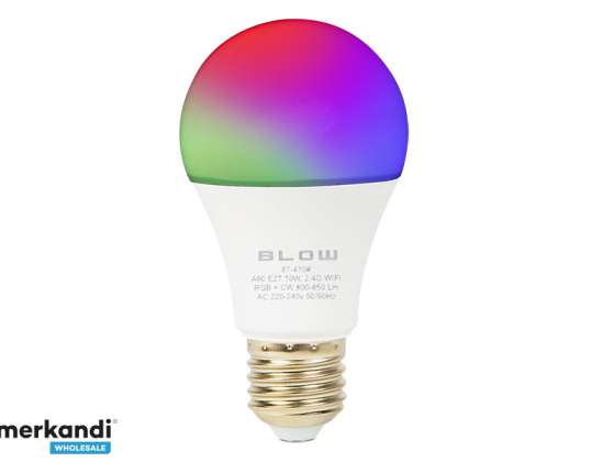 LED žiarovka E27 10W 230V RGB CW WIFI