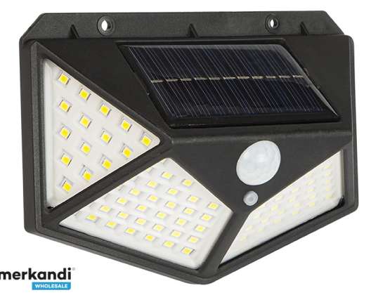 Solární LED PIR nástěnná lampa