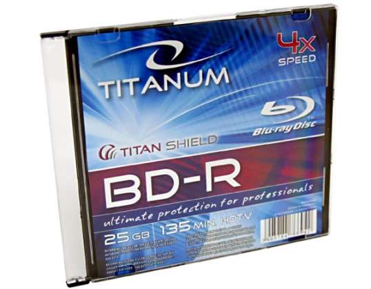 BD R TITANUM 25GB X4 SLIM CASE 1 PCS