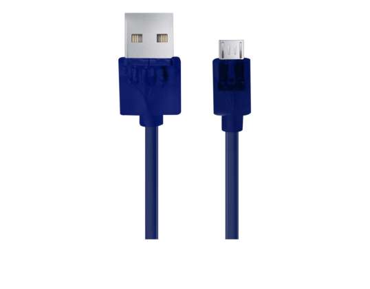 ESPERANZA USB CABLE MICRO A B 1M NAVY BLUE TRANSPARENT