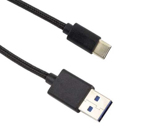 ESPERANZA USB 3.0 CABLU TIP C 1.5M ÎMPLETITURĂ NEGRU