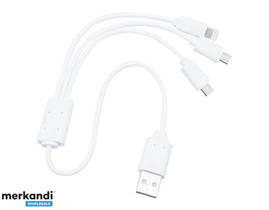USB A connector USB C/lighting/micro