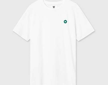 Herren T-Shirt Wood Wood Ace T-Shirt Weiß - 10005700-2222-Weiß