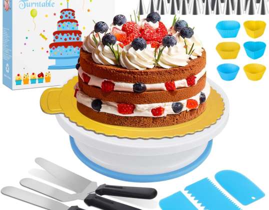 WisFox Zestaw do dekorowania ciast Narzędzia do dekorowania ciast, Dekoracje ciasta do ciasta na babeczki Desery Ciasto