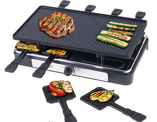 Raclette electric grill