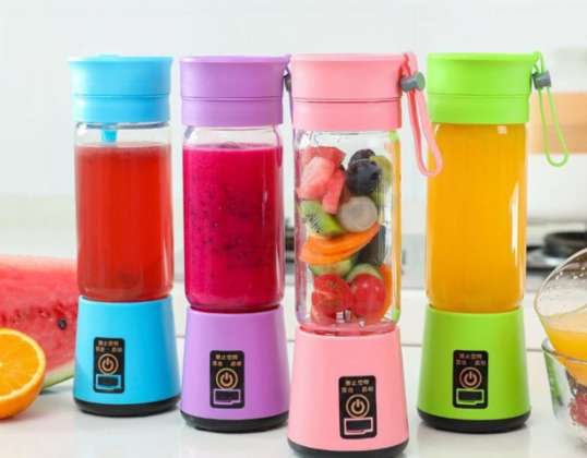Portable Blender, USB Rechargeable Mini Fruit Juice Blender, Personal Blender for Smoothies and Cocktails Mini Juicer Cup for Travel