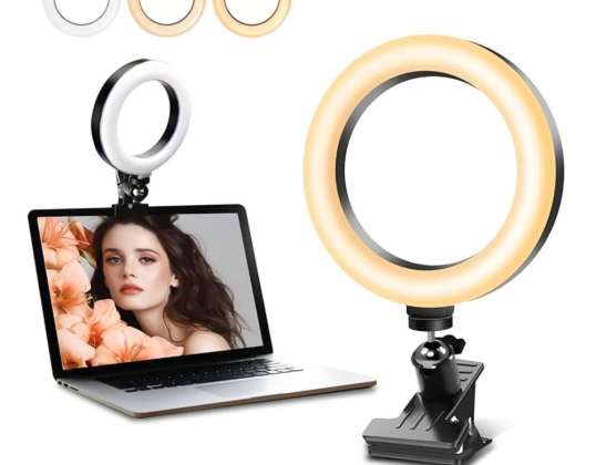 LED Ring Light Alogy Photo Ring med clips til montering