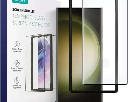 Bouclier d’écran ESR en verre trempé pour Samsung Galaxy S23 Ultra Clair