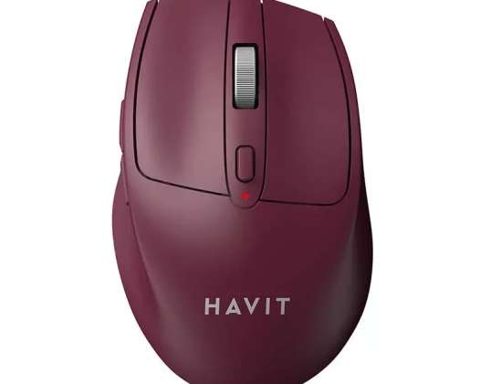 Бездротова миша Havit MS61WB бордового кольору
