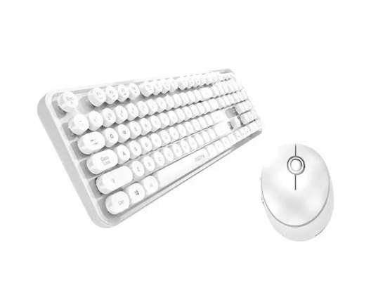 Kit de teclado sem fio MOFII Sweet 2.4G Branco
